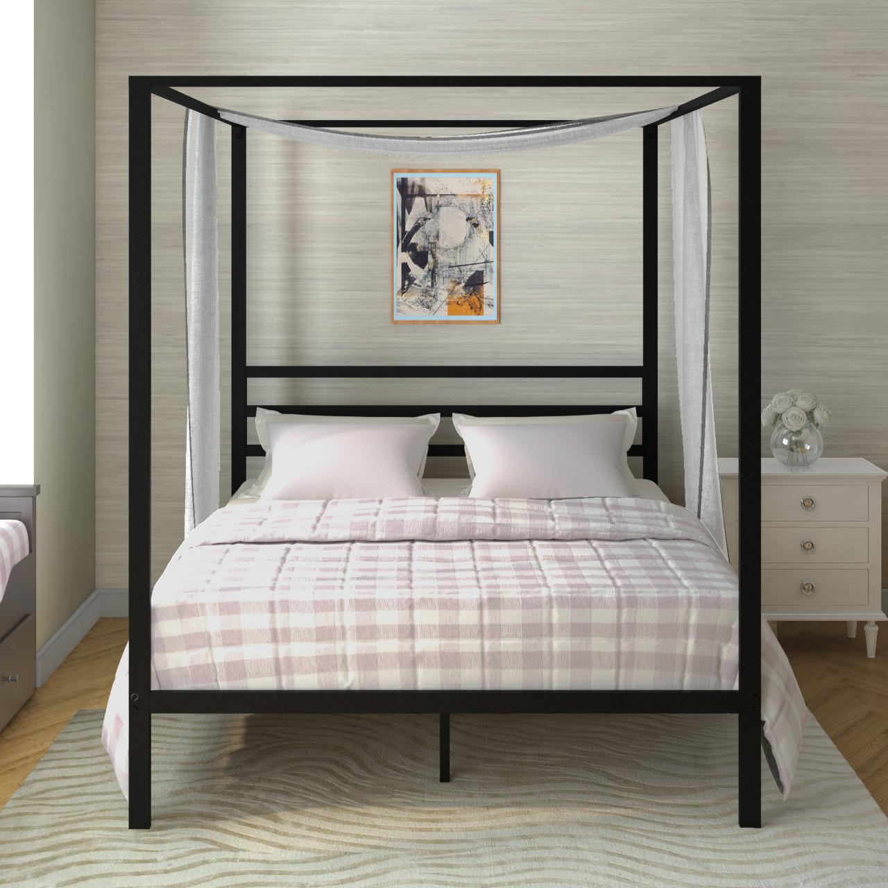Canopy Bed - Black - Ambee21